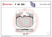Brembo 2020 BMW 330e Premium Low-Met OE Equivalent Pad - Front (P06099)